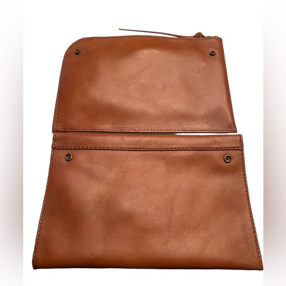NWT 100% Leather Two Way Madewell Clutch - Picture 11 of 14